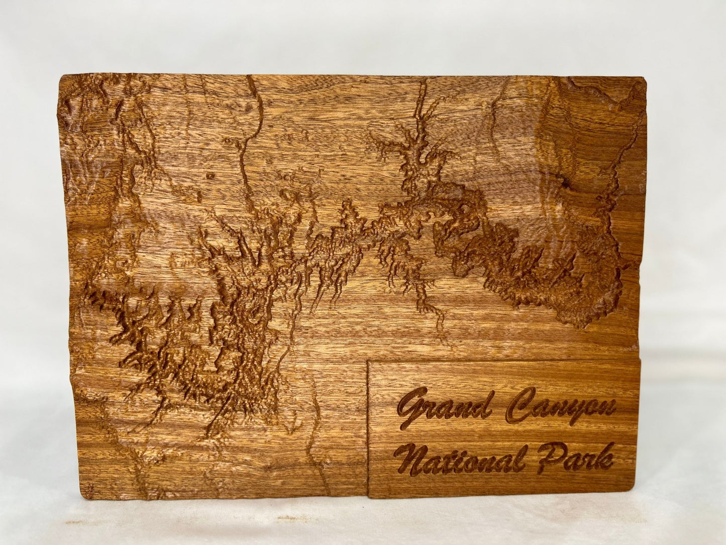 Grand Cayon National Park Topographical Map Carve - Forge Build and Design